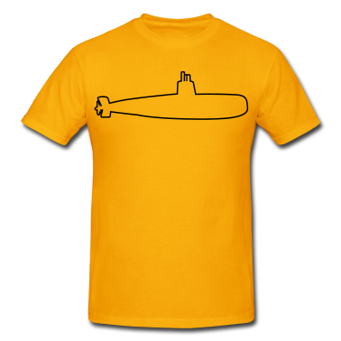 submarine outline plain T-Shirt ID: 9917123