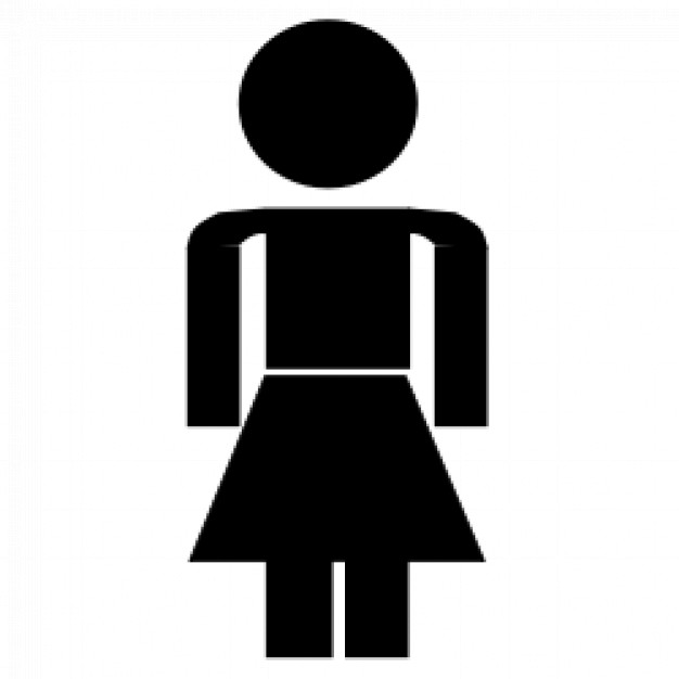 Stick figure: female | Download free Vector