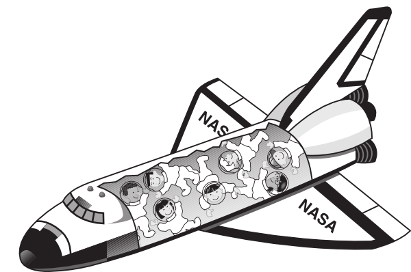 Space Shuttle Open Clip Art - vector clip art online ...