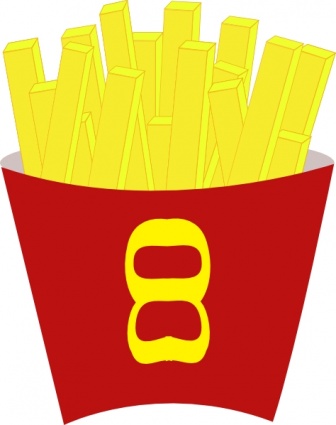 French Fries clip art vector, free vector images