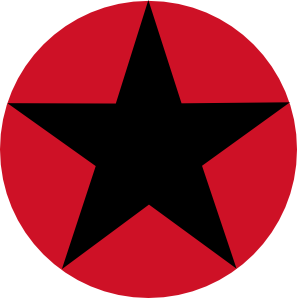 Roudel Black Star Red Circle clip art - vector clip art online ...