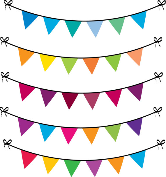 bunting banner clip art free - photo #6