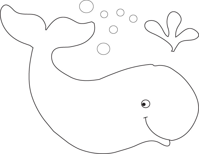 Whale Line Drawing