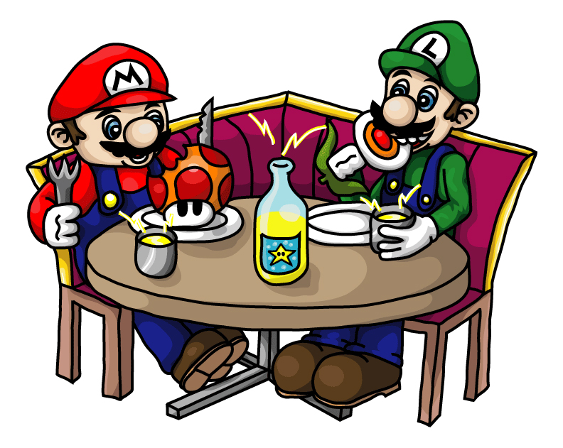Mario & Luigi are eating - Super Mario Bros. Photo (35827780 ...