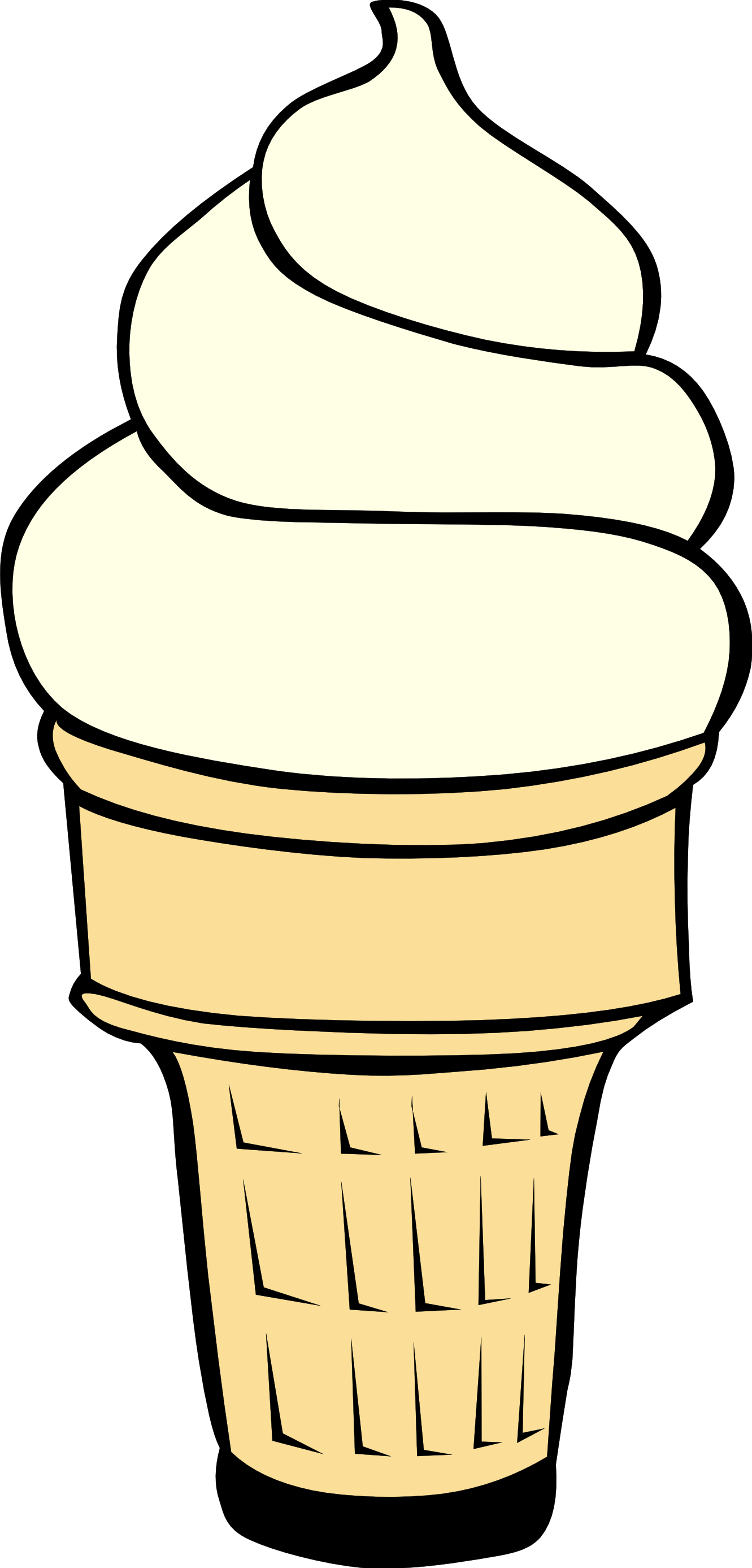 Clip Art: Soft Ice Cream Cones Ff Menu ...