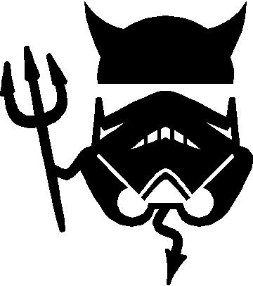 Comic Decals and Cartoon Decals :: Storm Trooper Devil Decal ...