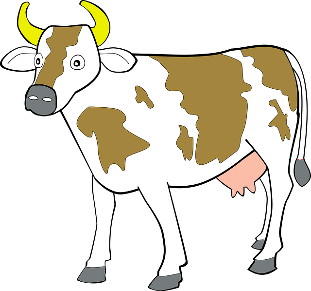 Are you looking for a nice cow clip art for use on your projects? Search no more because you can use this cow clip art on your farm animal collections, school projects,