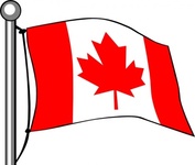 Canada Flag Umbrella clip art vector, free vector images