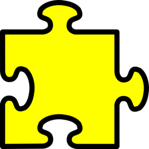 Yellow Puzzle Piece clip art - vector clip art online, royalty ...