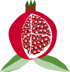 942 views Pomegranate Fruit clip art - vector clip art online, royalty free ...