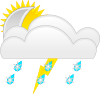 Weather Symbols clip art - vector clip art online, royalty free ...