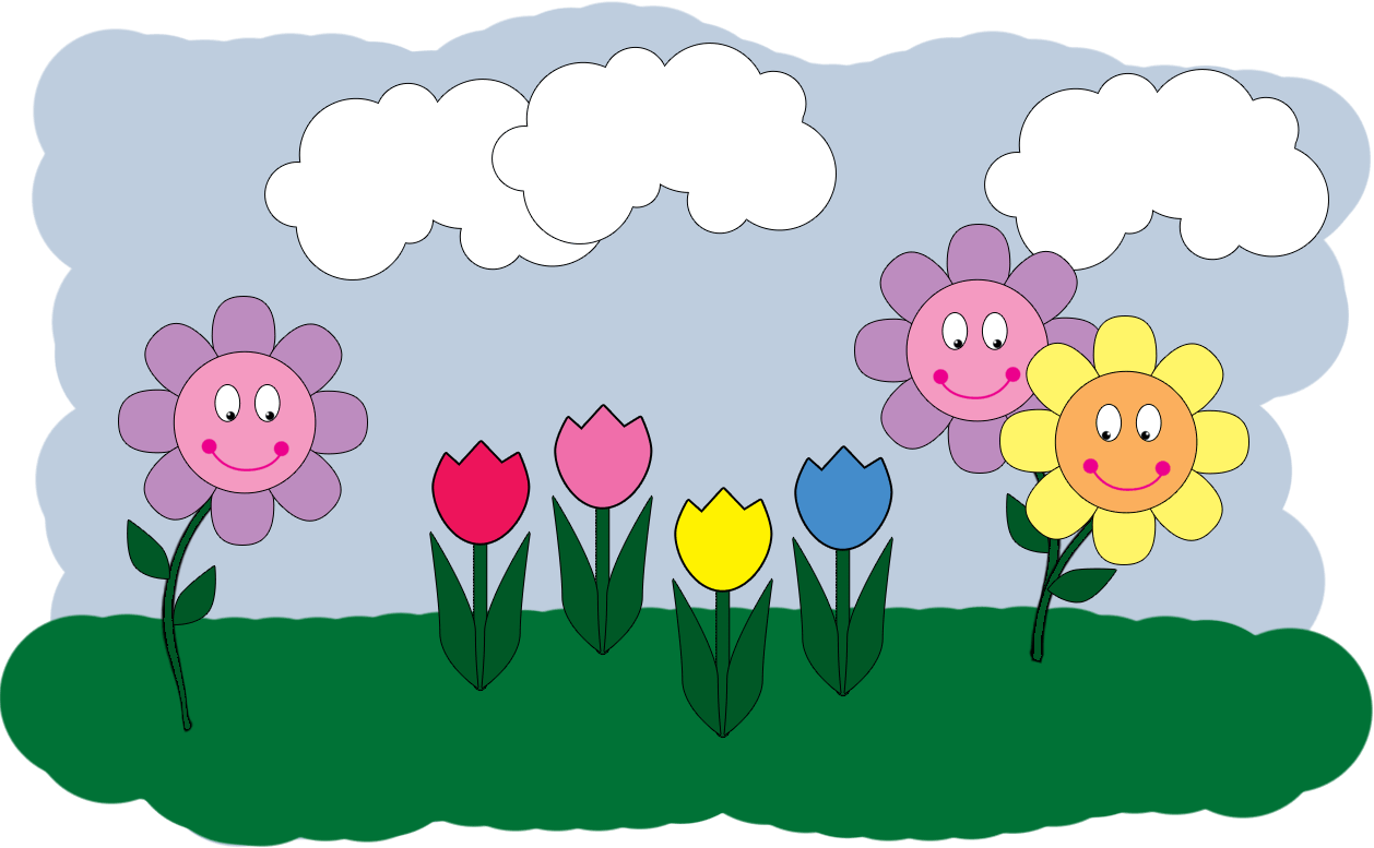 Spring Clip Art Banner - Free Clipart Images