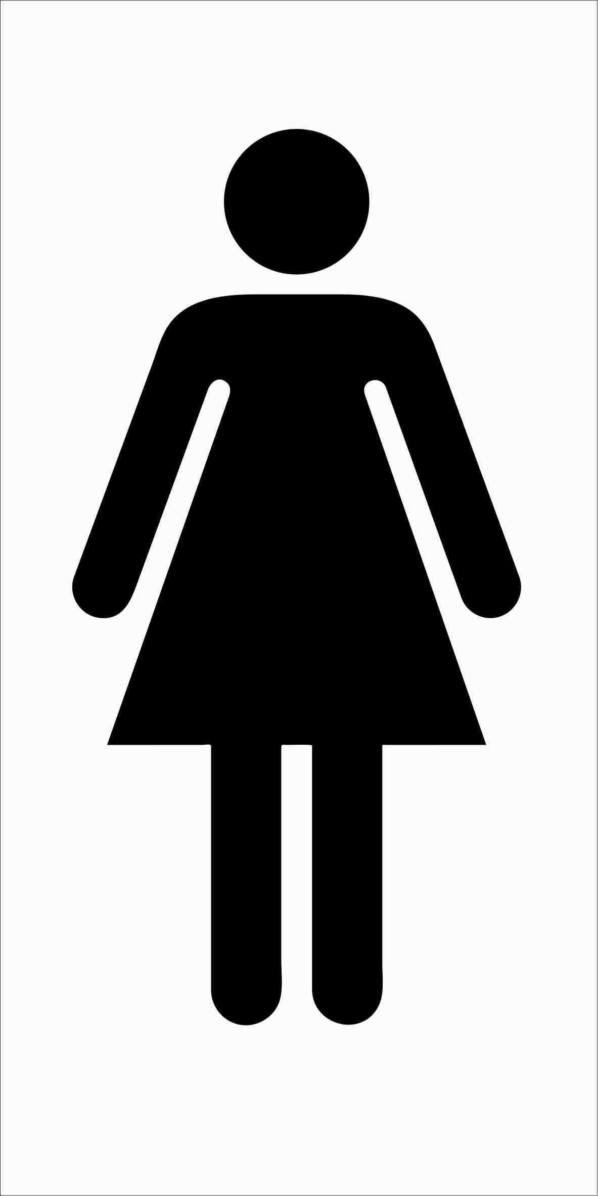 ladies toilets sign