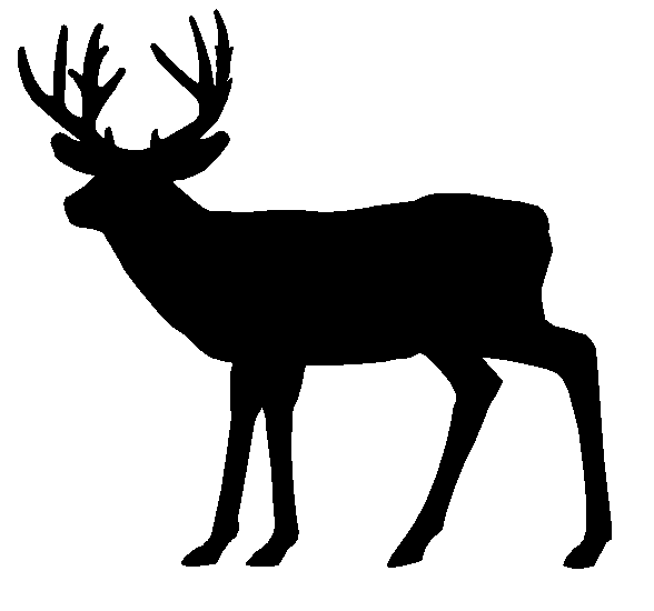 free deer antler silhouette clip art - photo #28