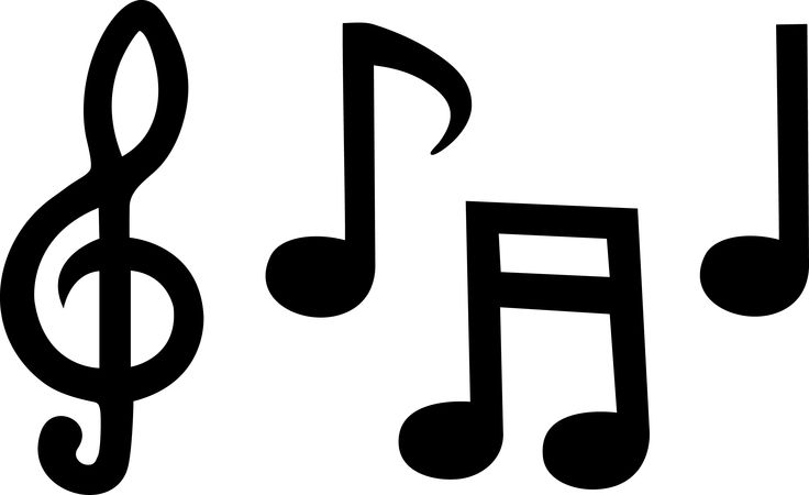 music notes to use as a template | Scan n cut | Pinterest