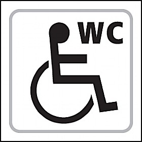 Braille Disabled WC Symbol | Braille Signs
