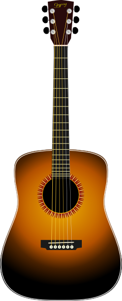 Acoustic Guitar Clip Art - vector clip art online ...