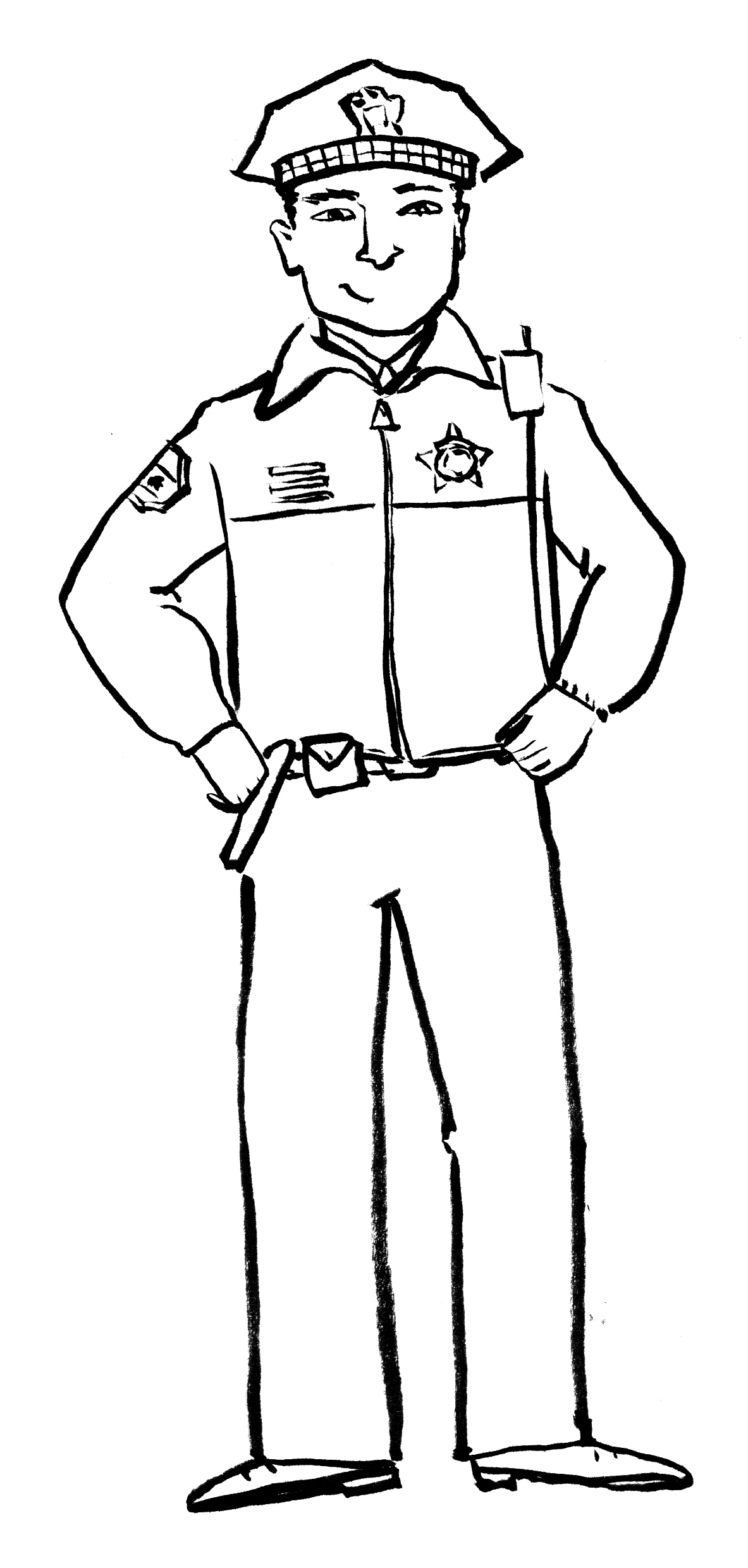 Policeman Drawing - Free Clipart Images