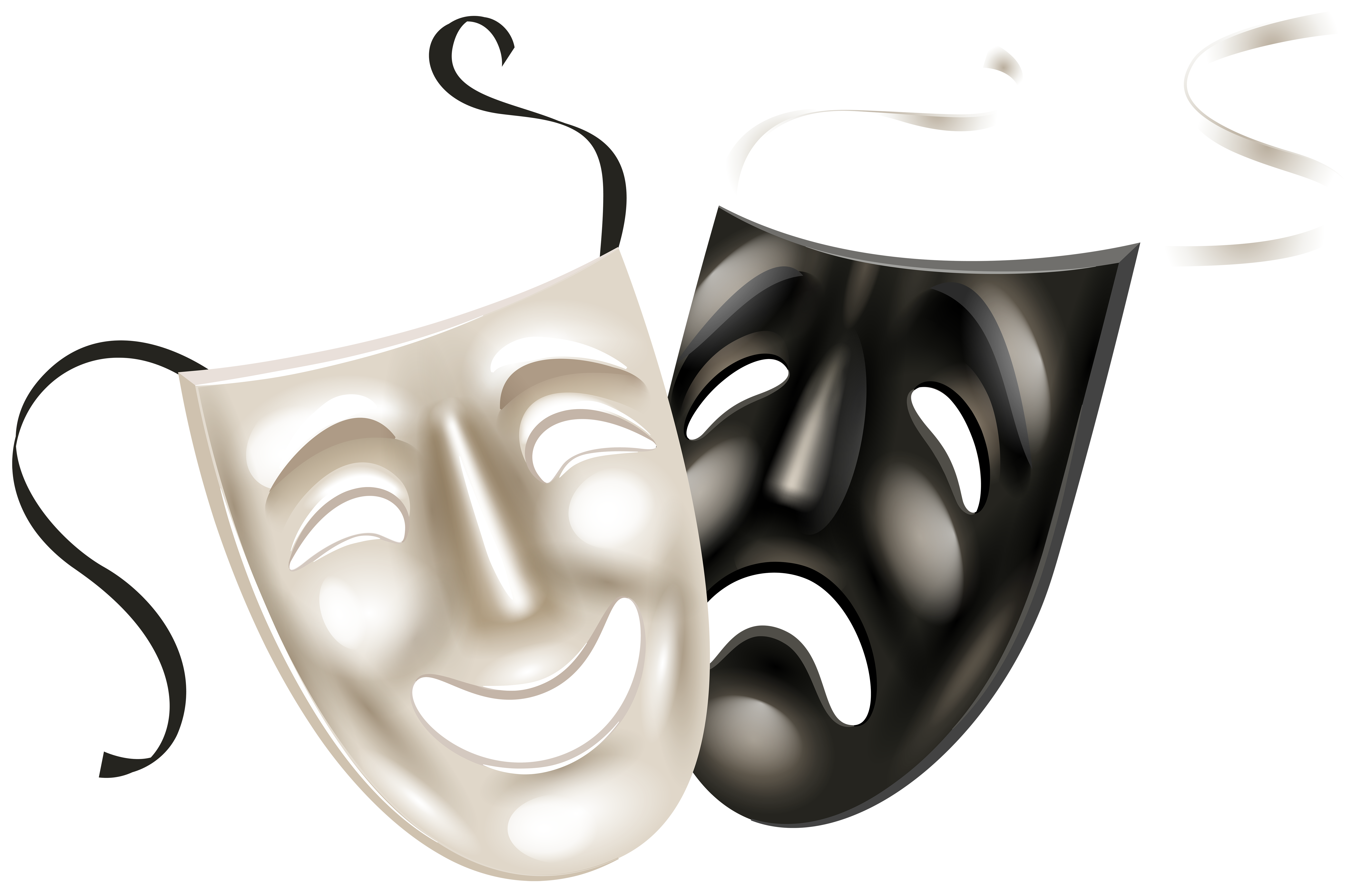Theater Masks PNG Clip Art PNG Image