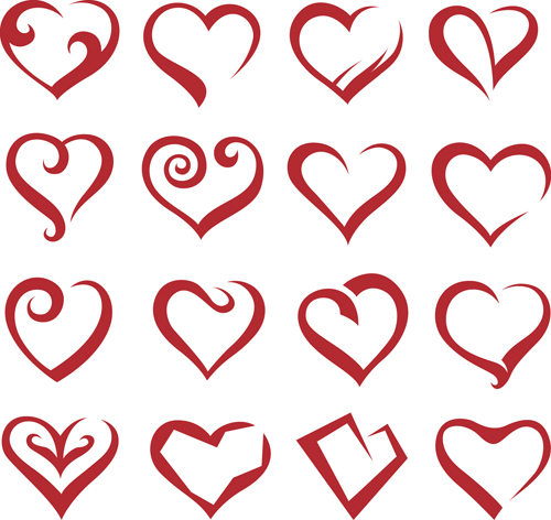 free heart vector clipart