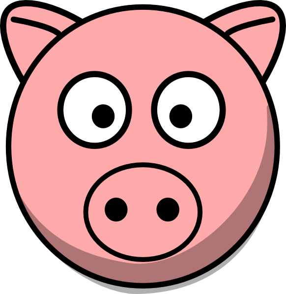 Pig head clip art