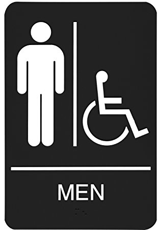 Amazon.com: Headline Sign 9003 ADA Wheelchair Accessible Men's ...