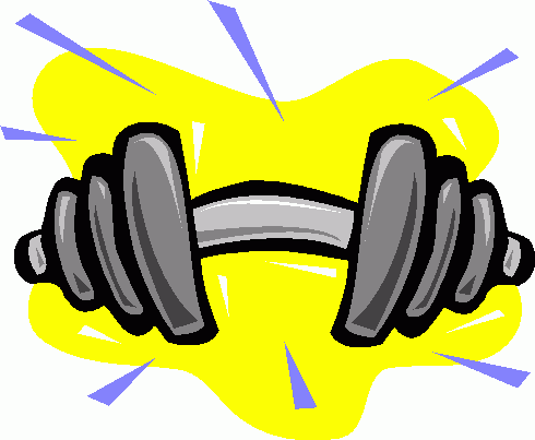 Clip Art Of Barbell Weights Clipart