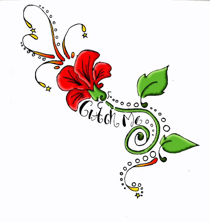 Hearts And Flowers Tattoo Designs - ClipArt Best