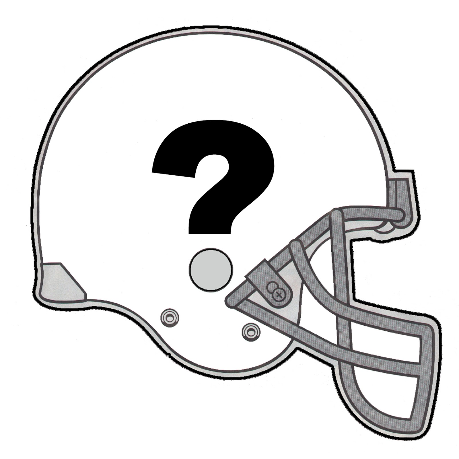 Blank Football Helmet Clipart