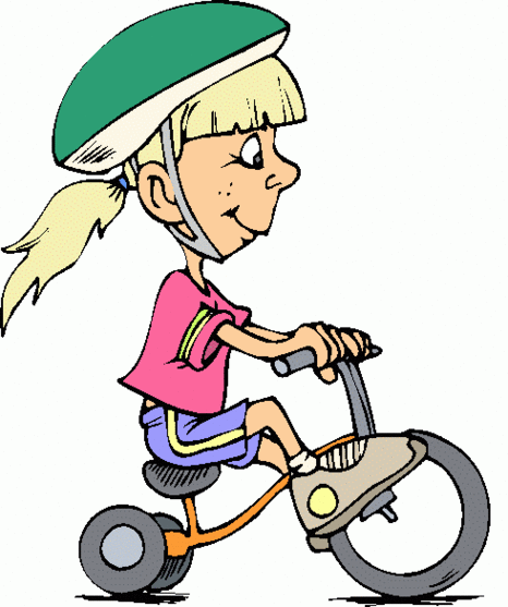 free clip art child riding bicycle - photo #47