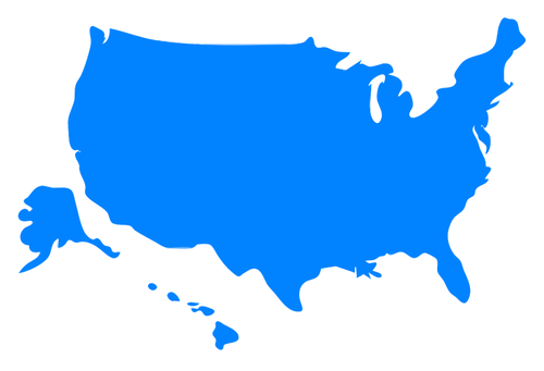 USA map and flag | Public domain vectors
