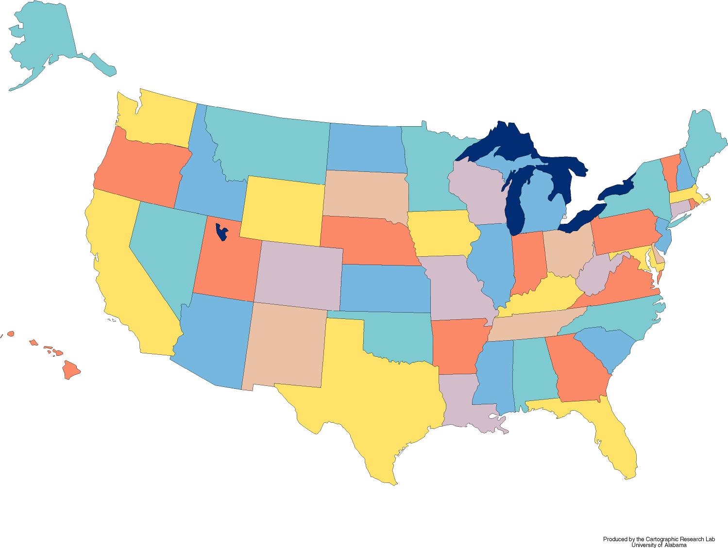 Blank US Map - Dr. Odd