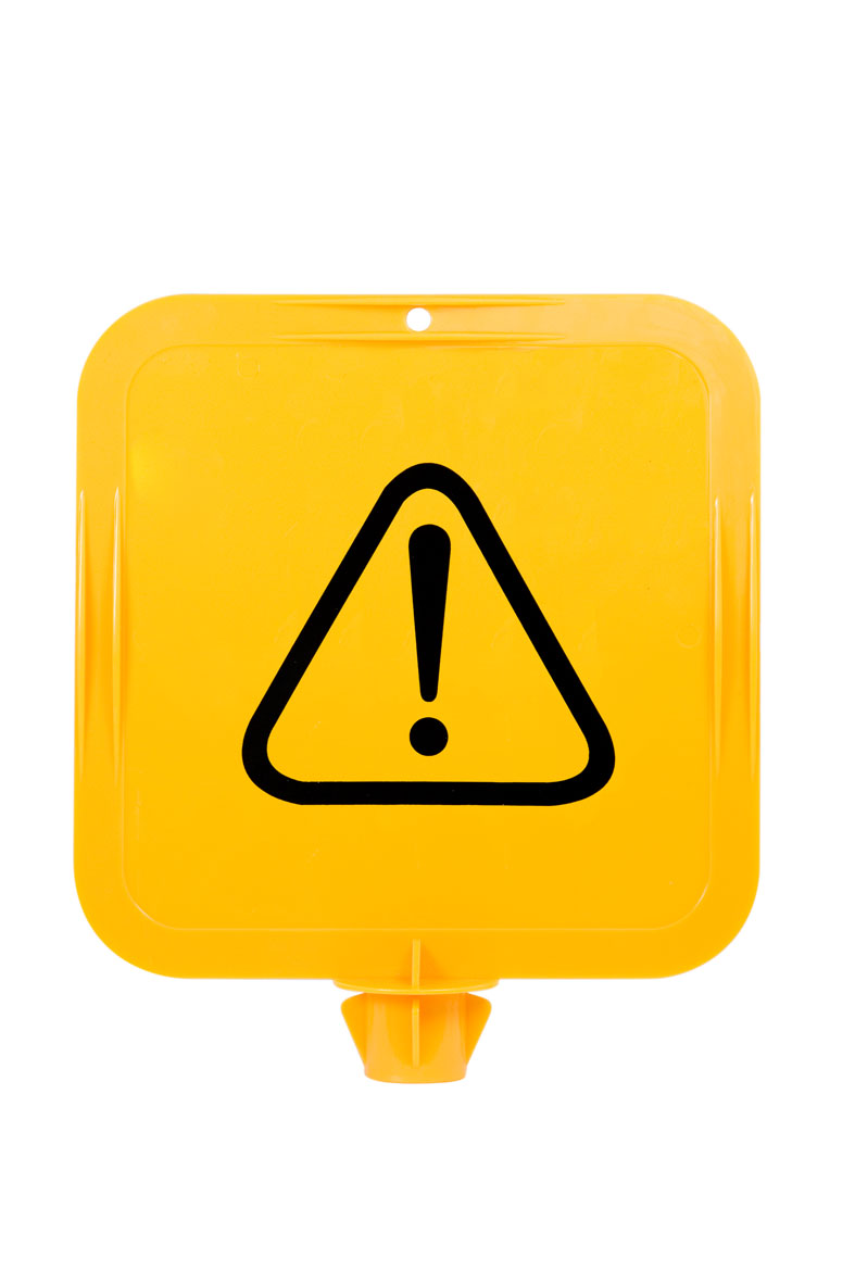 Yellow Lock - In Sign Frame - Warning Triangle & Exclamation Mark ...
