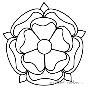 Blank Tudor Rose - ClipArt Best
