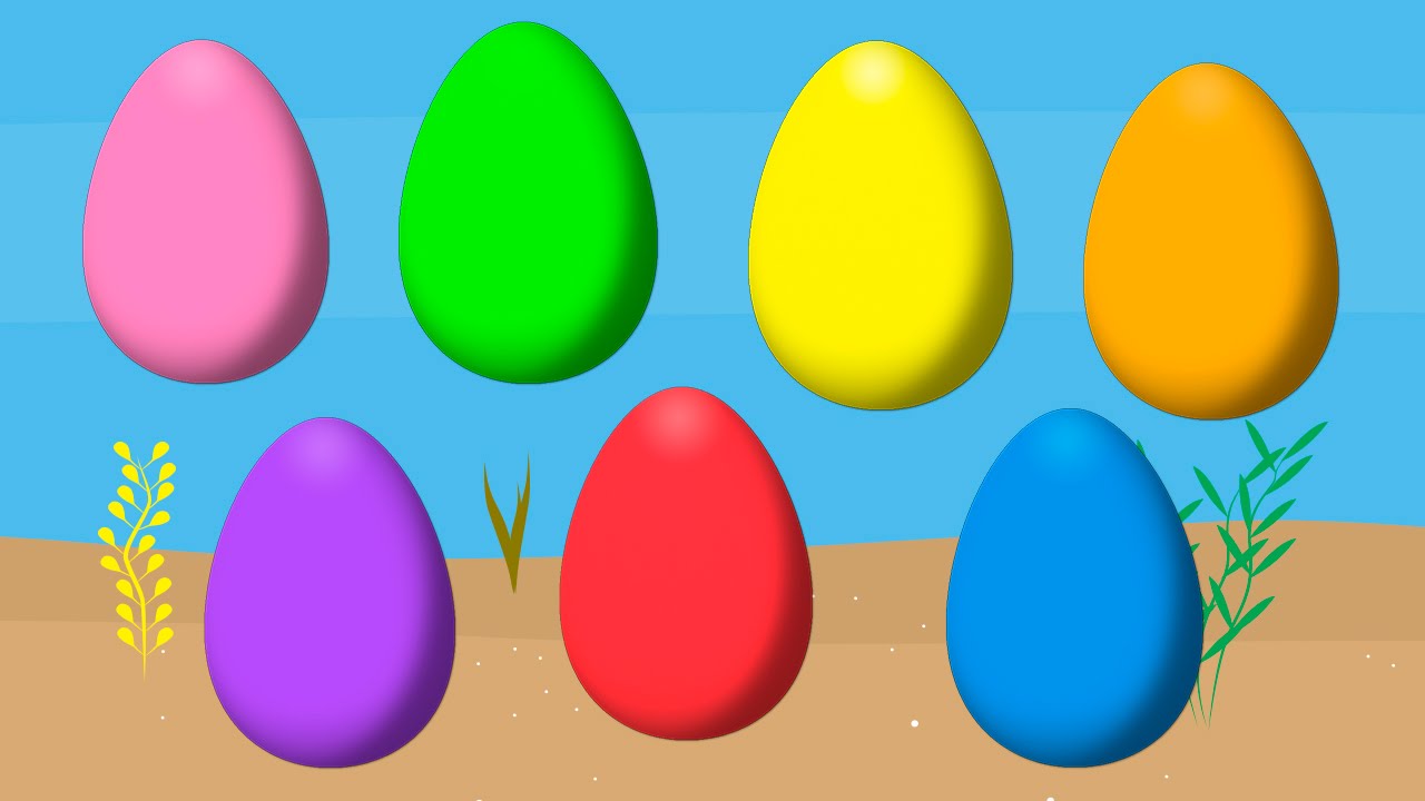 Animated Surprise Easter Eggs for Learning Colors Part 6 - YouTube
