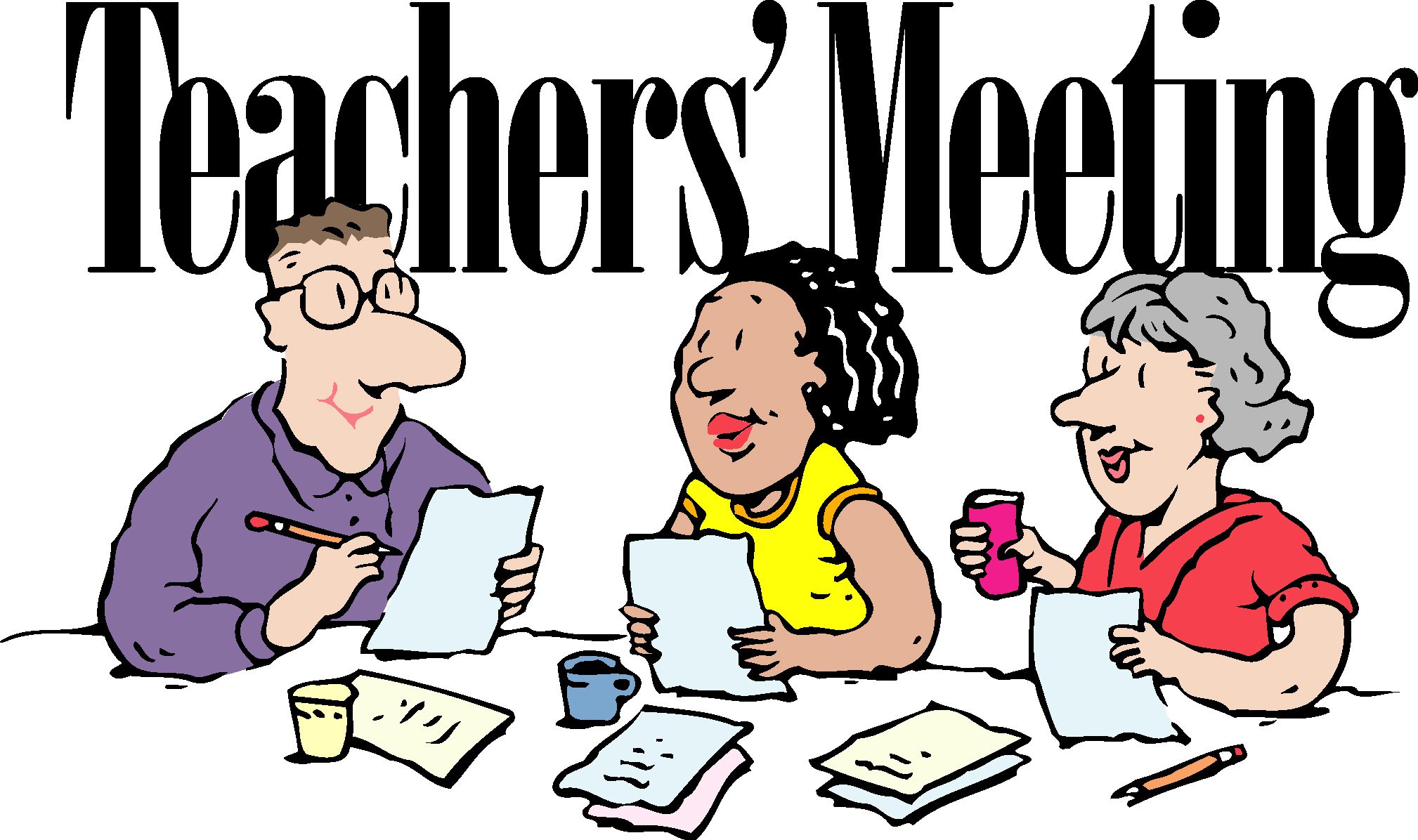 Clipart teacher meeting