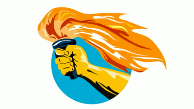 Hand Holding Torch | Free Download Clip Art | Free Clip Art | on