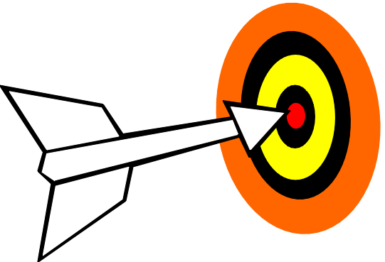 Black bullseye as part of the logo clipart image #30306