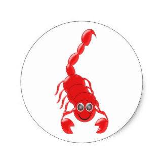 Cartoon Scorpion Stickers | Zazzle