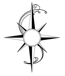 Simple Compass Tattoo Clipart - Free to use Clip Art Resource