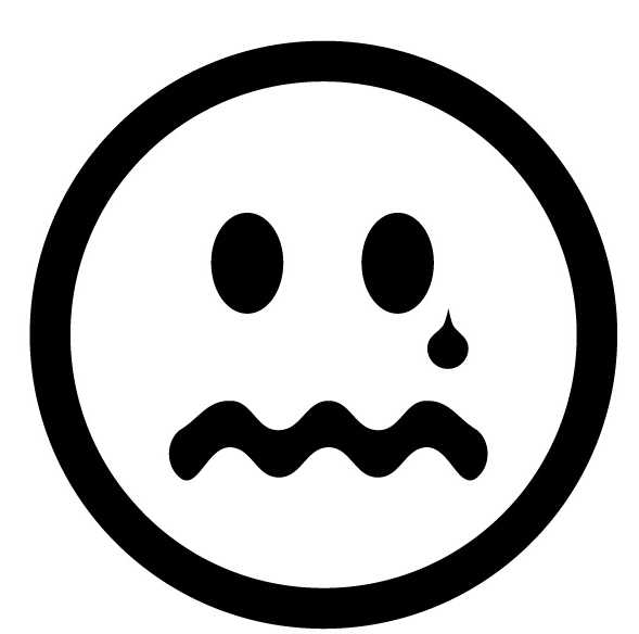 Sad face frowny face clip art at clker com vector clip art ...