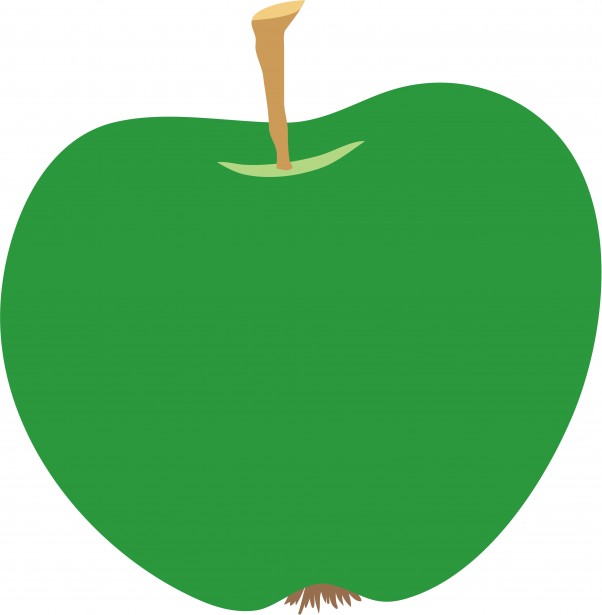 Free clipart green apple