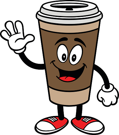 Cartoon Coffee Cup Coffee Hot Chocolate Clip Art, Vector Images ...