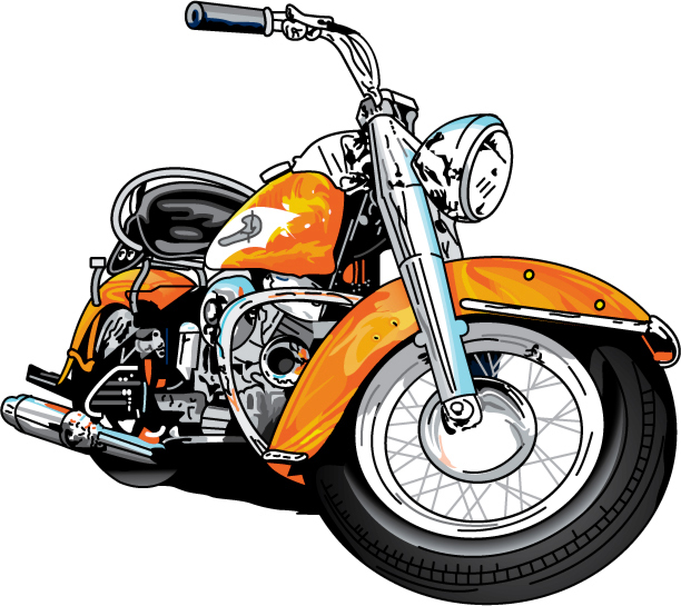 Harley clip art free vector
