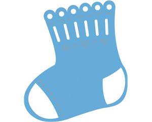 Baby Socks Template - ClipArt Best