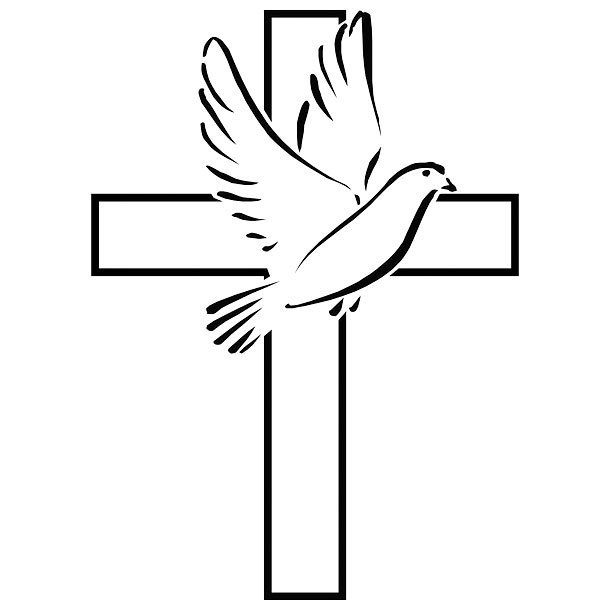 Dove Cross Tattoo Design