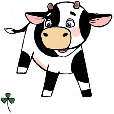 Cute Cow Drawings - ClipArt Best