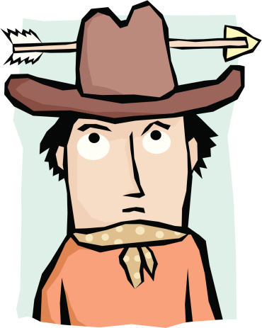 Cartoon Of Cowboy Caricatures Clip Art, Vector Images ...