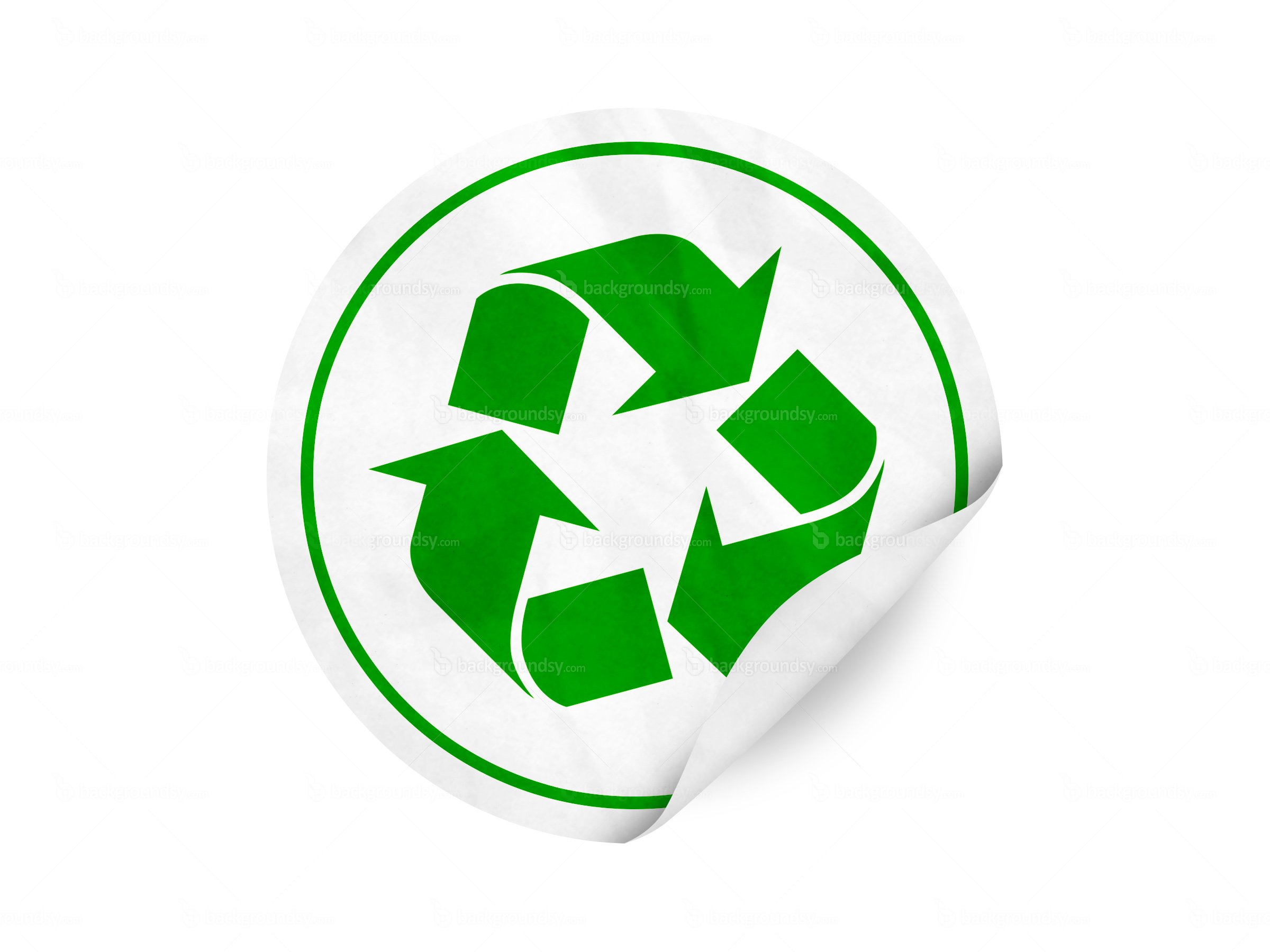 Recycling badge | Backgroundsy.