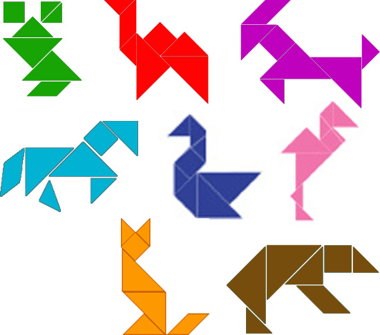 Tangram Animaux - ClipArt Best
